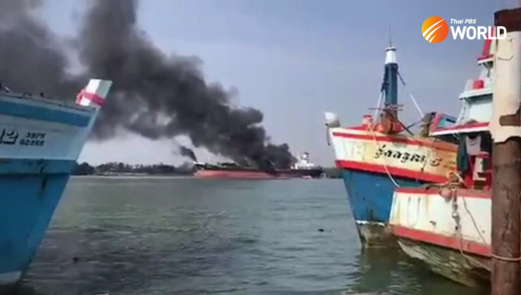 Tayland’da Tamirdeki Tanker’de yangın