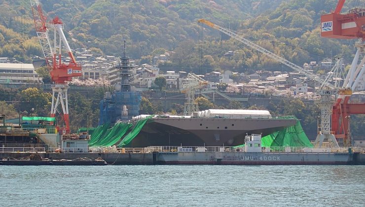 JMSDF Kaga, uçak gemisine dönüştürüldü