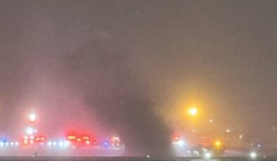 ABD’DE HAVAALANINA UÇAK DÜŞTÜ