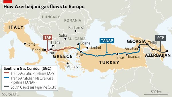 AB YENİ ENERJİ ROTASI BAKÜ’DEN BAŞLAYACAK